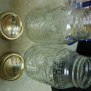 2 Longaberger jars